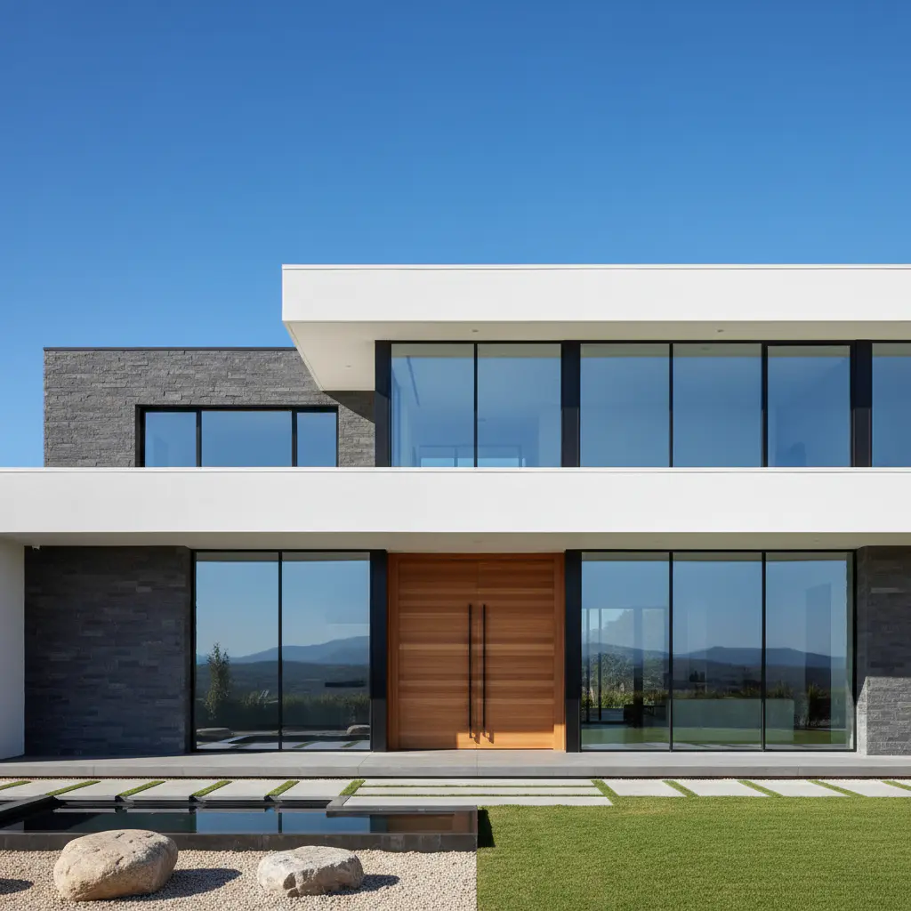 Contemporary house facade